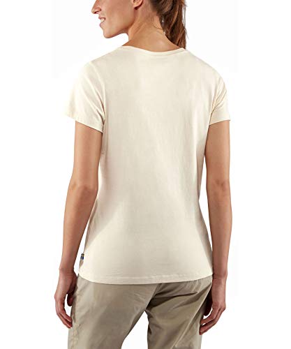 Fjällräven Damen Arctic Fox Print W T-Shirt, Kreideweiß, L EU