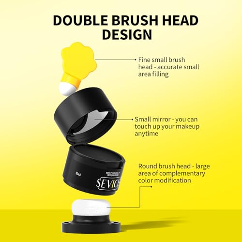 Image of Sevich Hairline Powder 2.0, Gray Root Touch Up, Sweatproof, Dark Brown