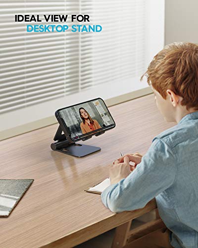 Nulaxy Foldable Tablet Phone Stand Compatible with Nintendo Switch Desk Holder for iPad Air Pro iPhone Xs/XR/XS Max/X 8 7 6 Plus, Samsung Galaxy Tab, Android Phones, Tablets E-Readers, Black - Image 6