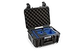 b&w outdoor case 5000 Koffer; individuelles Inlay blau/schwarz für GoPro Fusion; Noppenschaum