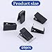 WJIAAA 40 Pieces Self Adhesive Clips, Self-Adhesive Clips for Photo Sticky Wall Clip Hanging Tapestry Spring Clip Black Plastic for Office Home Paper Poster Clothing Hanger Decorations