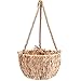 Decorasian Macetero colgante – Macetero trenzado de jacinto de agua – semáforo con cuerda de yute – colgante para flores – 22 cm