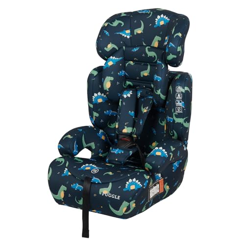 Image of Puggle Maxi Gro Comfort Plus Group 1/2/3 Eco Car Seat Booster Seat - Dino (9 Months-12 Years)