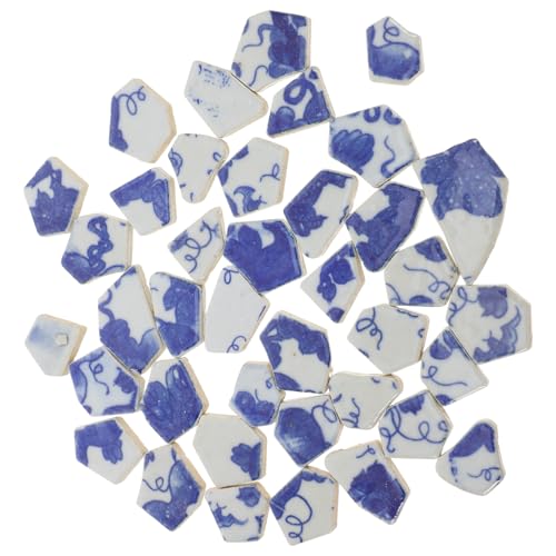 Mosaïque céramique bleue pour décorer vos pots de fleurs et murs - 2
