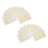 Lurrose 五角星ステッカー 粘着式 金色 星型 ご褒美 ステッカー 子供用 装飾 クラスルーム オフィス 家用 剥がして貼るだけ