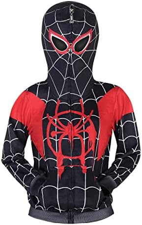 TICODY Boys Hoodies Full Zip-Up Sweatshirt Boys Pullover Outwear 3-8Y