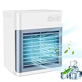 BKEVERPP Portable Air Conditioner, Rechargeable Evaporative Mini Air Conditioner with 3 Speeds 7...