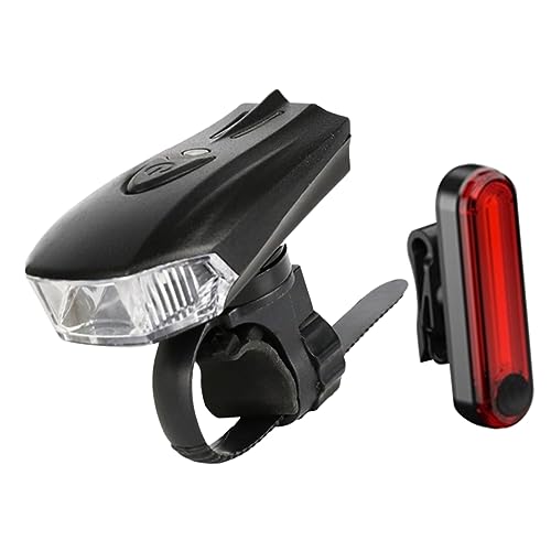 HANABASS Bright Bike Light Set Led Cycling Lights Rechargeable Bike Headlight Waterproof for Night Riding