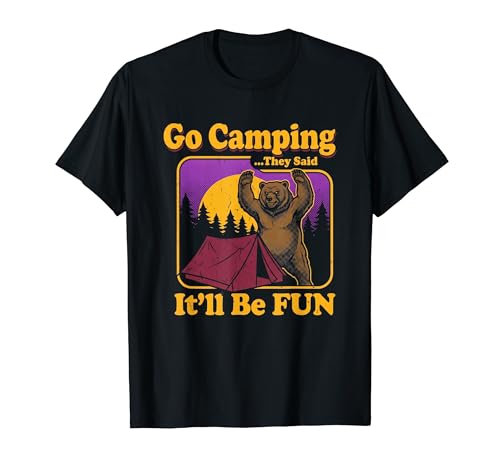 Go Camping They Said�cFun Camp Grizzly Bear �L�����s���O�J�[ T�V���c