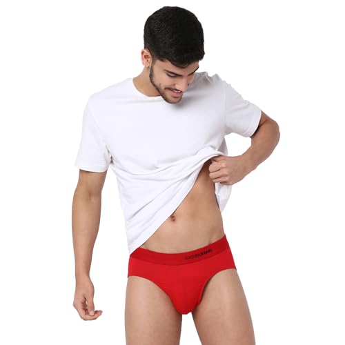Image of Underjeans Men Premium Mid Grey Cotton Blend Regular Fit Brief