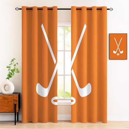 Rideau illustration de chauve-souris orange style graphique - 2
