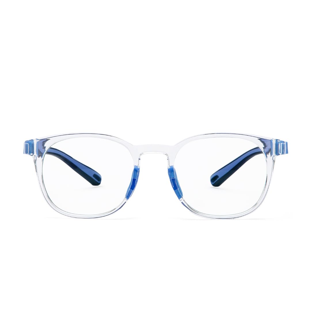 Intellilens | Zero Power Blue Cut Computer Glasses | Anti Glare, Lightweight & Blocks Harmful Rays | UV Protection Specs | For Boys & Girls | Transparent| Round | Small (B0BDMLBHTK) Amazon Price History, Amazon Price Tracker
