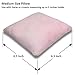 Resonant Energies 6.5 Inch Square Blush Pink Velour Tiara & Crown Display Pillow Stand, 'Bean Bag' Support, TPV24M