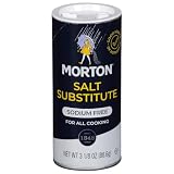 Morton Salt Substitute, Sodium Free Salt Substitutes with No Sodium, 3.125oz