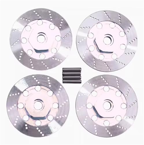 RC�J�[�̕i���� For Tamiya TT01 TT02 For HPI For HSP For Sakura D4 1/10 RC�J�[ �I�����[�h ���[�V���O�p �u���[�L�f�B�X�N �z�C�[�� ���� �{�b�N�X �Z�p�A�_�v�^�[ 12mm(Silver)