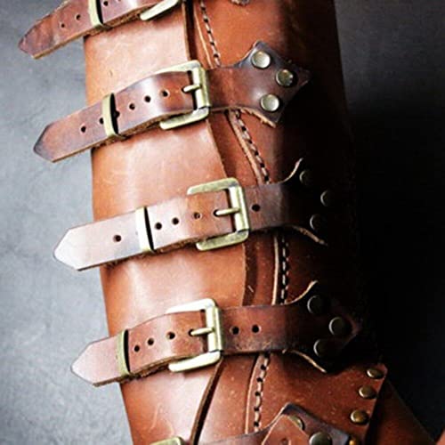 Greaves Boots médiévale avec sangles ajustables pour protection de jambe - 3