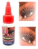 30 Sec Strip Eyelash Bond Black or Clear Strong All Day Hold for Eyelash Extension Rubbery Texture Rubbery Texture (Clear 1 fl oz/30 ml)