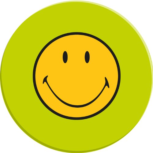 zak! Designs 6187-0842 Smiley Frühstücksteller 20 cm grün
