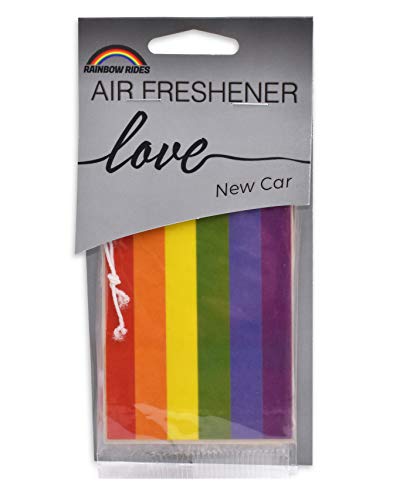 Image of Rainbow Rides Pride Flag Car Air Freshener 6-Pack