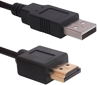 Yeebline USB to HDMI Charger Cable, 1.8m/6ft USB 2.0 Type A Male to HDMI Male Charging Adapter Converter Cord
