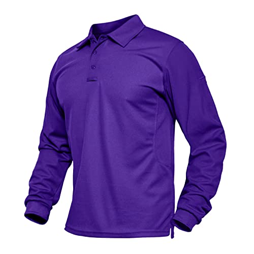 Biylaclesen Long Sleeve Polo Work Shirts Gold Polo Shirts Military Polo Shirt Golf Shirts For Men Tactical Long Sleeve Shirt #TOP7