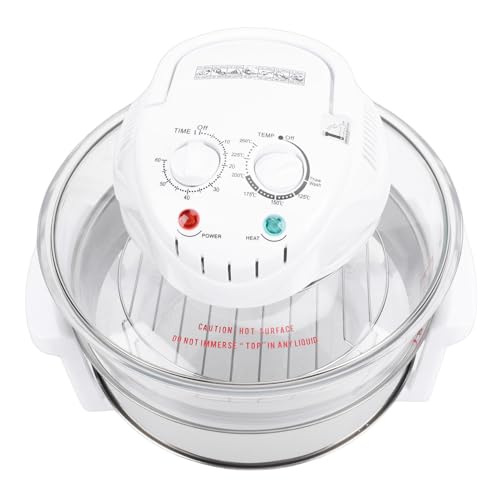 Depisuta Glas-Turbo-Luftfritteuse, 17 L, 1400 W, 360°-Schnellluftfritteuse, Arbeitsplatten-Toaster mit 149℉ Bis 482℉ Temperaturregelung und 60-Minuten-Timer, 360-Grad-sichtbarer (EU-Stecker 220 V) Depisuta Glas-Turbo-Luftfritteuse, 17 L, 1400 W, 360°-Schnellluftfritteuse, Arbeitsplatten-Toaster mit 149℉ Bis 482℉ Temperaturregelung und 60-Minuten-Timer, 360-Grad-sichtbarer (EU-Stecker 220 V)
