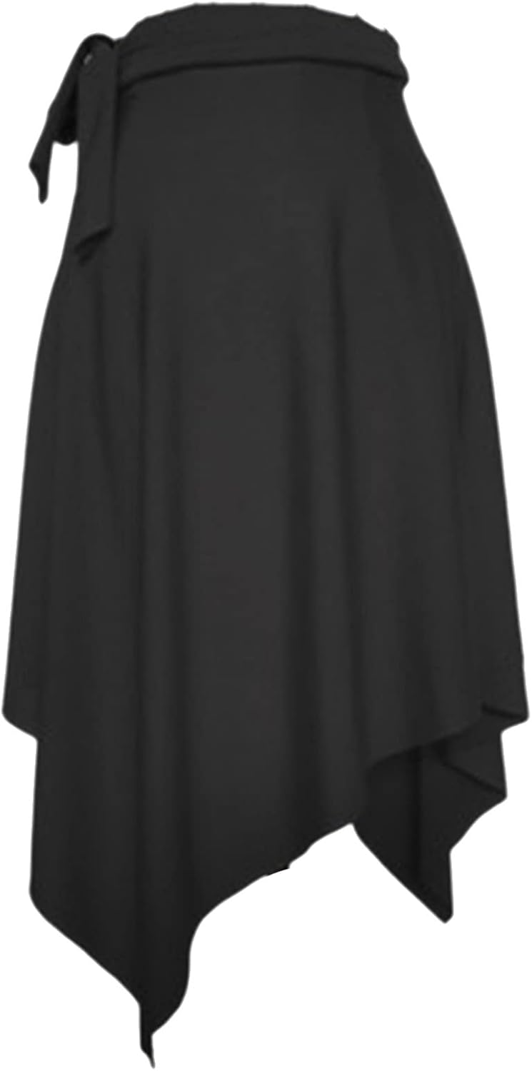 Womens Latin Salsa Tango Dance Skirt Irregular Ballroom Tango ChaCha Swing Skirt Dance Costumes - Image 3