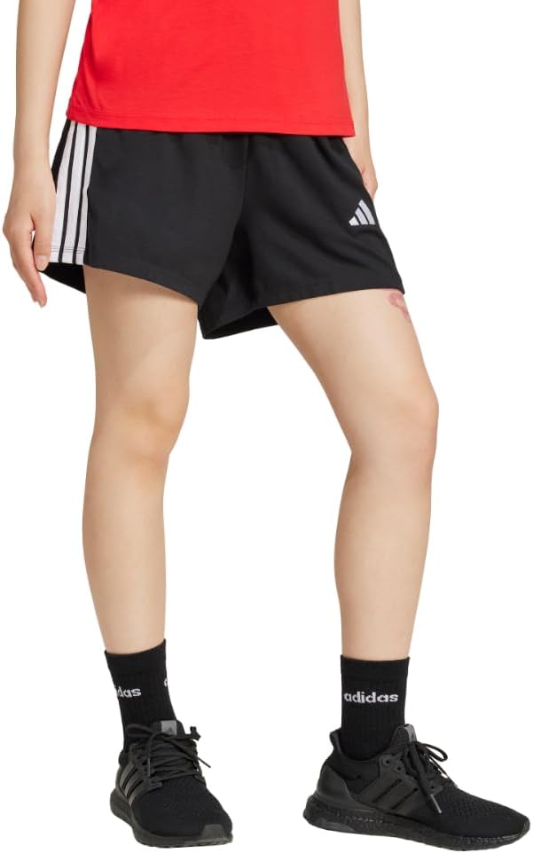 Adidas Womens Essentials 3-Stripes Cotton Shorts - Image 6