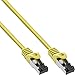 Produktbild InLine® Patchkabel, S/FTP (PiMf), Cat.8.1, 2000MHz, halogenfrei, Kupfer, gelb, 0,3m