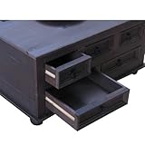 Truhentisch New Mexico aus Kiefer massiv, 91x,5×91,5x45cm - 6