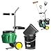 Produktbild UPP Garten- & Werkzeugtrolley I Transportwagen mit 12 & 20 L Eimer | Gerätehalter und Tasche mit 12 Fächern für Gartenwerkzeug I Gartentrolley mit Rollen I 40 kg belastbar I 100 cm Langer Griff