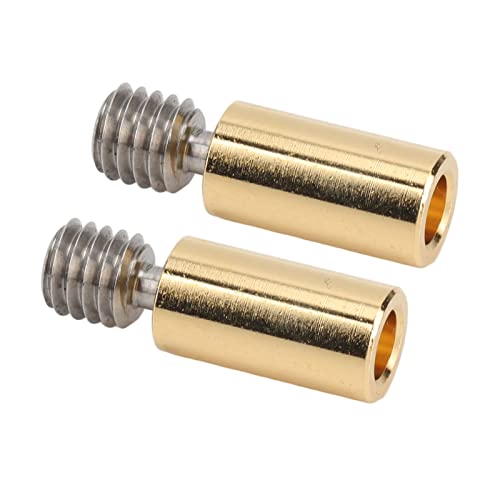 AKLOSIPY 2PCS BIMETAL HEATBREAK ALLOYBRASS Thermal Tube for PT100 V6 I3 3Dv^[ANZT[