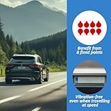 ASelected 4 Pcs Number Plate Holder, Frameless License Plate Frame Universal Number Plate Fixings, Weatherproof Clip Number Holder for 110 mm Wide License Plates - Image 3