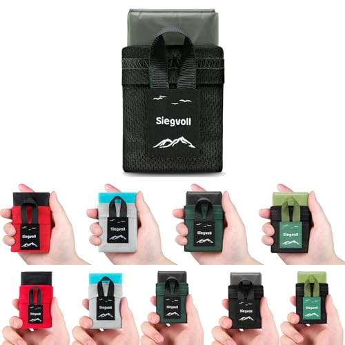 Siegvoll Pocket Picnic Blanket for 1-2 Persons, 43.3x55.12″(2.54oz) Super Light Compact Beach Blanket, SandProof Waterproof Portable Beach Picnic Mat for Outdoor Hiking Camping Travel Festival (Gray)