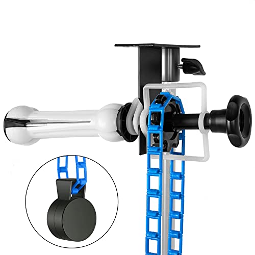 Fotoconic Single Roller Wall/Light Stand Mounting 2-in-1 Manual Background Support System, Including Two Single Hooks, Two Expand Bars, One Chain - Thumbnail 2