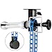 Fotoconic Single Roller Wall/Light Stand Mounting 2-in-1 Manual Background Support System, Including Two Single Hooks, Two Expand Bars, One Chain