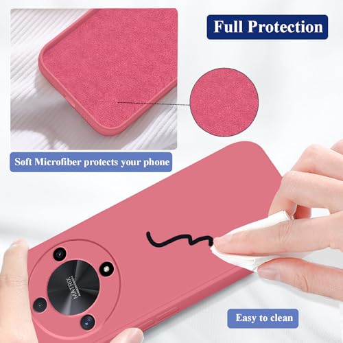 Coque Honor Magic 6 Lite violette en silicone souple antichoc - 3