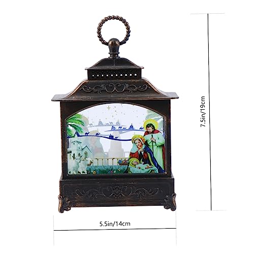 Cabilock Lareira De Natal Papai Noel Lanterna Sala De Jantar Decoração De Mesa Luzes De Natal Ao Ar