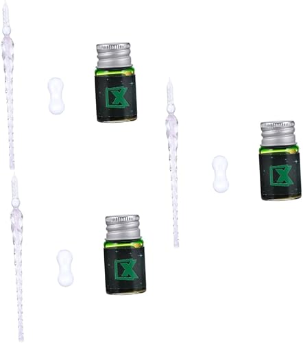 3 Sets Crystal Dip Pen Vintage Decor Business Gift Ink Drawing Pen Crystal Signature Pen Writing Art Decoration Art Supplies Calligraphy Pen