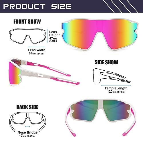 Wanwan Youth Sunglasses, Kids Baseball Sun Glasses For Boys Girls Age 8-12 thumb #5