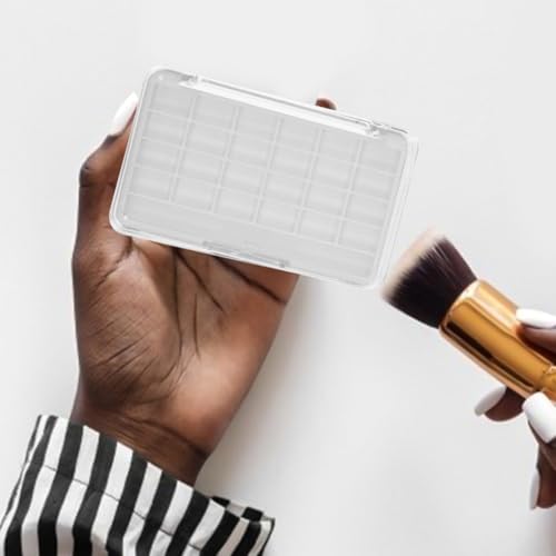 DIYEAH Palette Maquillage Vide 2pcs en PP et AS, Boîte Blanche Portable Multifonction pour DIY, Porte-Boîtier de Fard à Paupières pour Enthousiastes Professionnels – vue 6