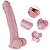 30 cm riesiger realistischer Dildo mit Vorhaut, großer extra langer Penis, Silikon-Dildo mit Saugnapf, unbeschnitten, XXXL großes Vaginal- und Analsex-Spielzeug, geeignet für erfahrene Nutzer #3