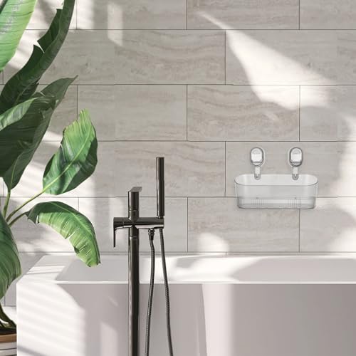 Étagère ventouses plastique salle de bain résistante à lhumidité - 8
