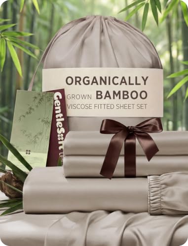 Image of Bedsure PureWoven 100% Viscose Derived from Bamboo, Queen Sheets, 3PCS