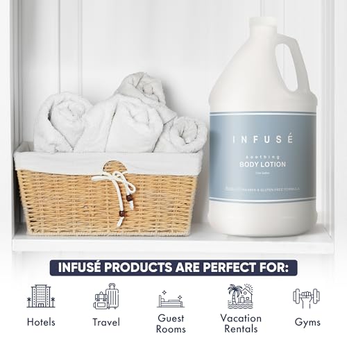 Image of Terra Pure Infuse Hotel Lotion | 1 Gallon | Designed to Refill Soap Dispensers (Set of 4 Gallons)