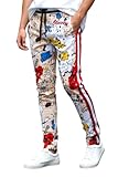 SCREENSHOT Mens Soft Slim Fit Stretch Track Pants B11006-Multi-Small
