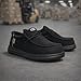 HEYDUDE Wally Work CT Black/Black 10, Mens Shoes, Slip-on Loafers, Comfortable & Light-Weight