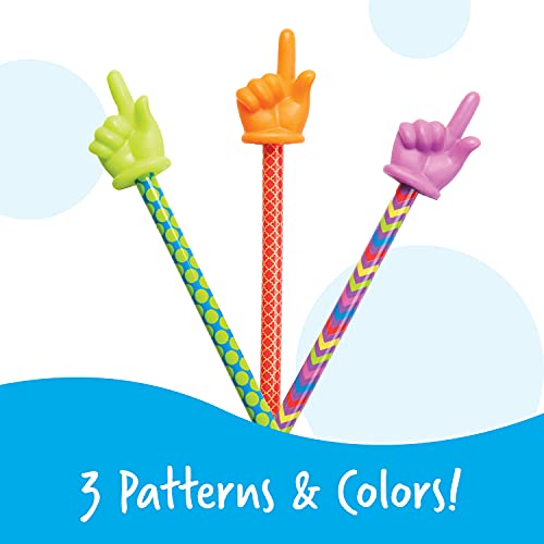 Image of Learning Resources 15 inch Patterned Hand Pointers, Set of 3 - Pointer Finger Stick, Teacher for Classroom for, Focus for Reading, Presentation Tools