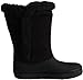 Crocs Womens Modessa Synthetic Suede Button Boot Shoes, Black/Black, US 8