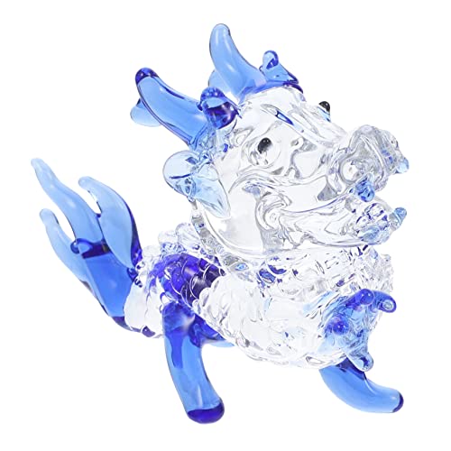 JUMPLAWN Escultura De Dragón De Cristal Figura Decorativa De Dragón Decoración De Artesanía De Cristal Adorno Hogar Obsequio para De Dragones Decoración De Escritorio